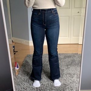 Dark Wash Super High Rise Flare American Eagle Jeans